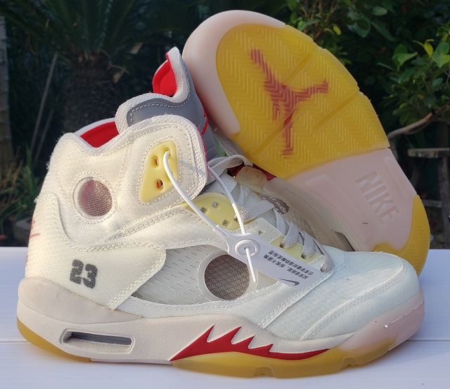 Air Jordan Retro 5 V SuperA SP Muslin White